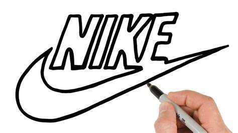 weisses nike zeichnen|HOW TO DRAW THE NIKE LOGO .